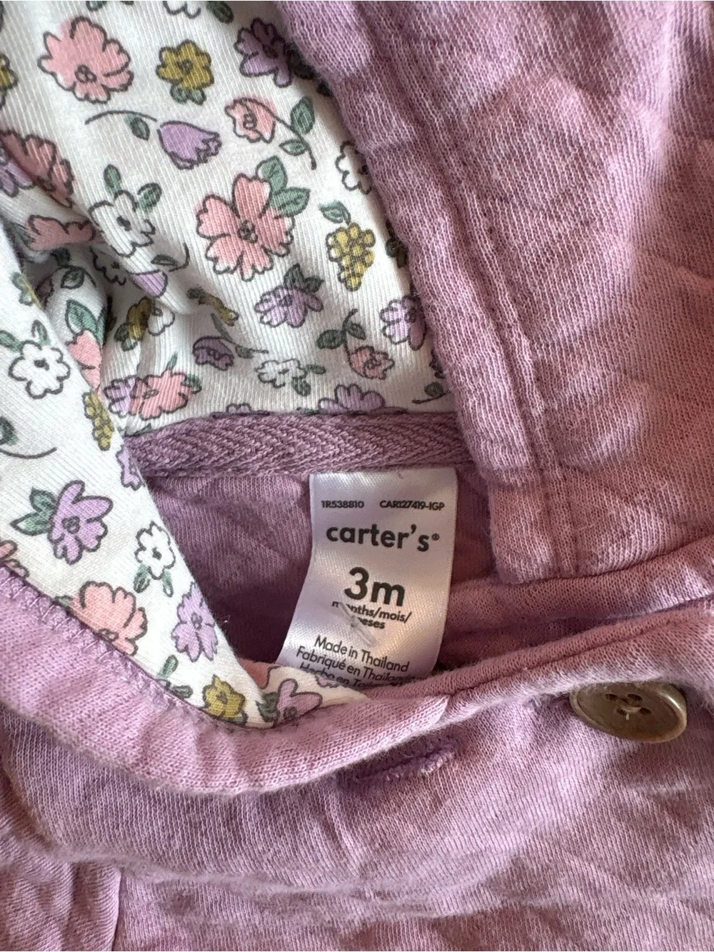 Carter's + Okie Dokie Baby Girl Hoodie Jacket Lot 3 Months Multicolor Hearts